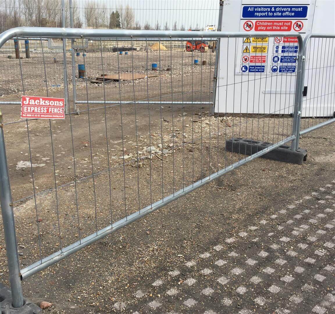 Temporary Pedestrian Panel Protecting Building Site