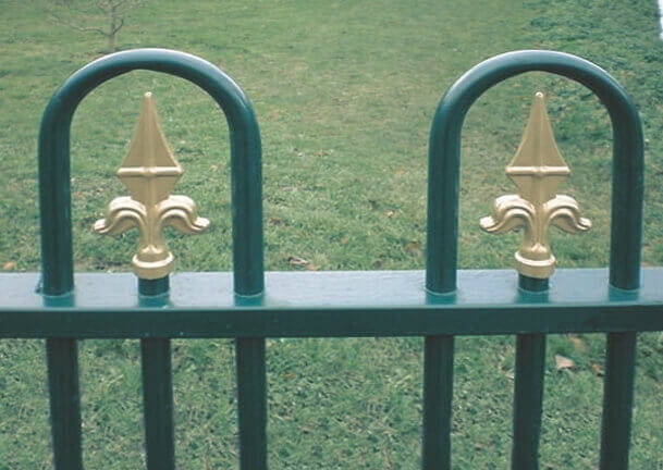Cemetery fence