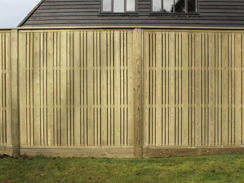 Urban Fence Panels with Vertical Pales