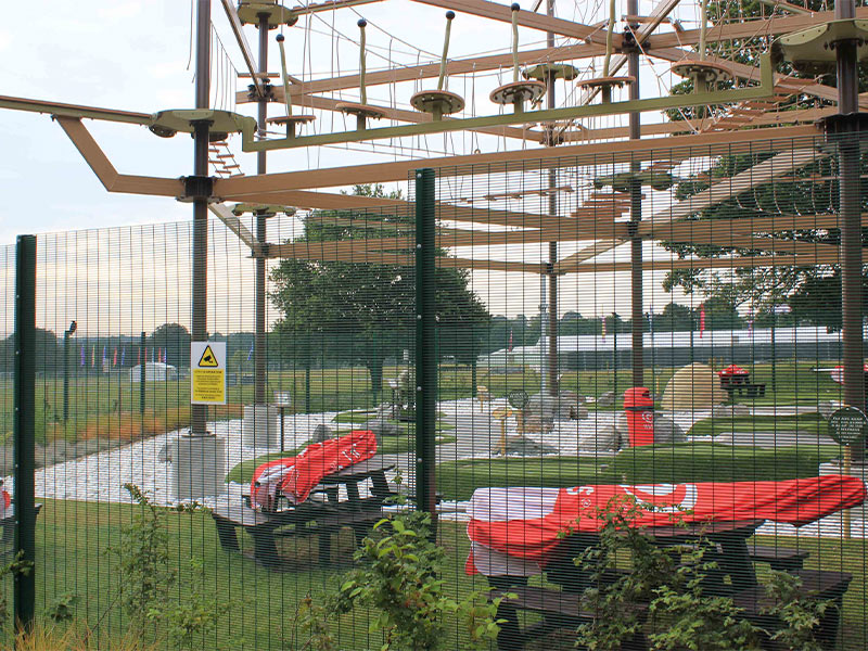 commercial adventure playground fencing