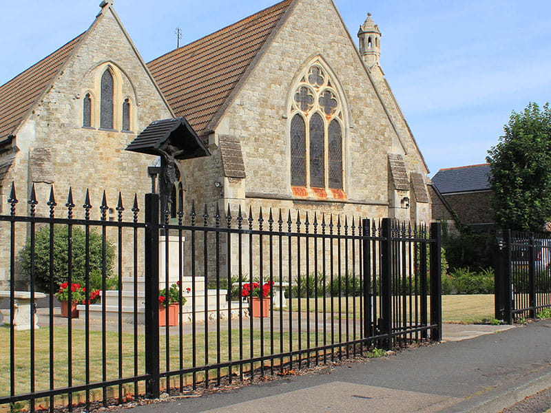 Church security fencing