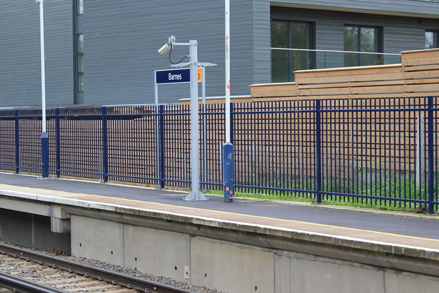Train platform fencing