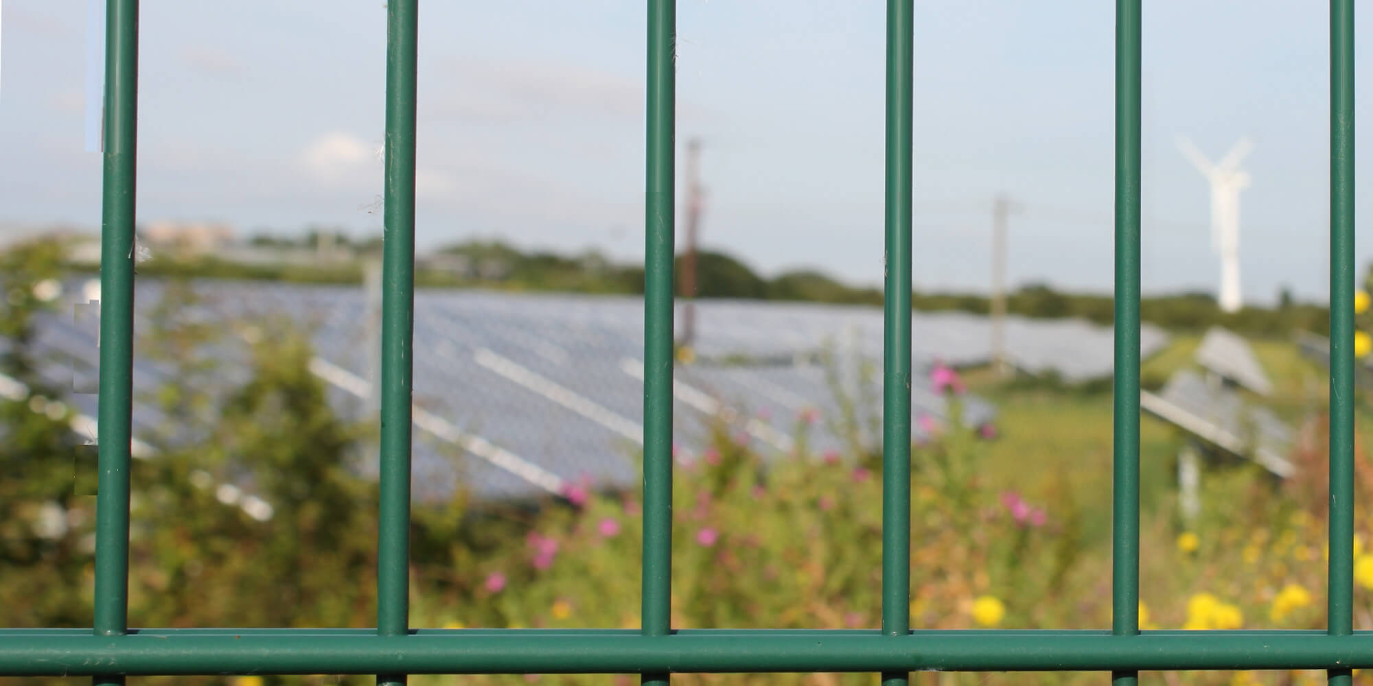 Solar farm fencing