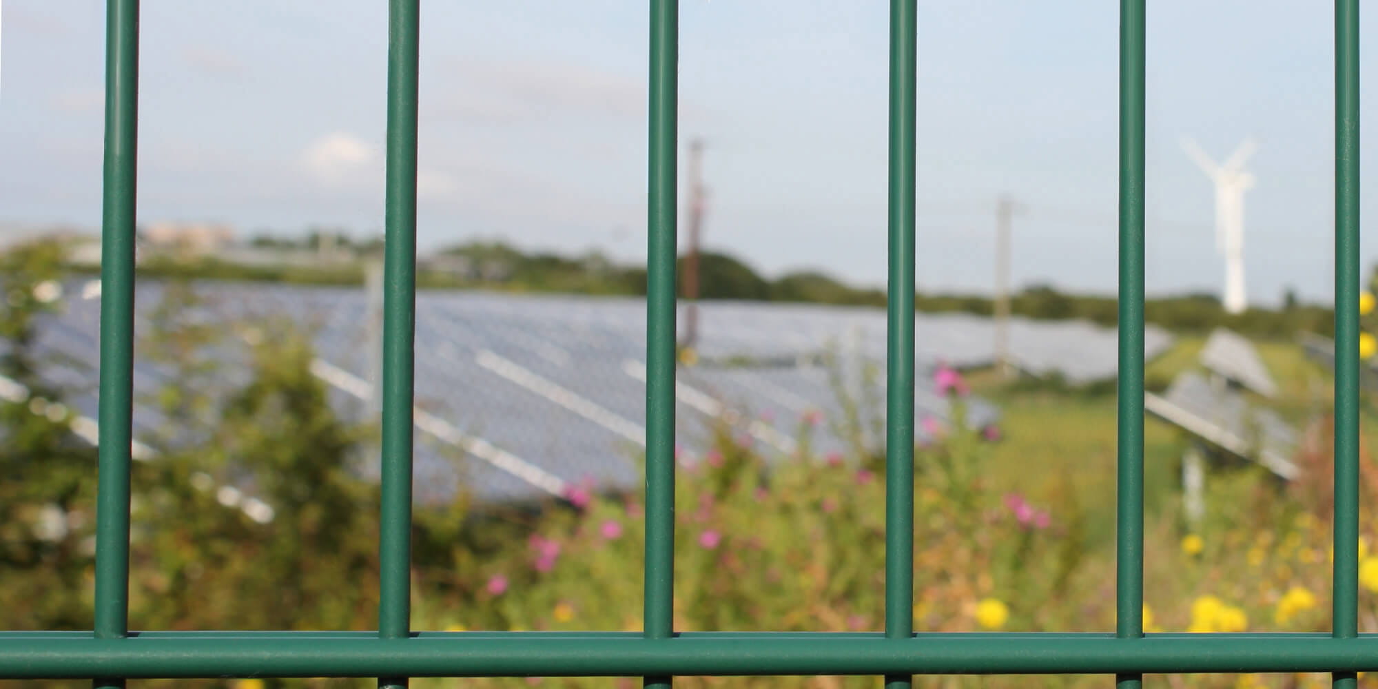 Solar farm fencing