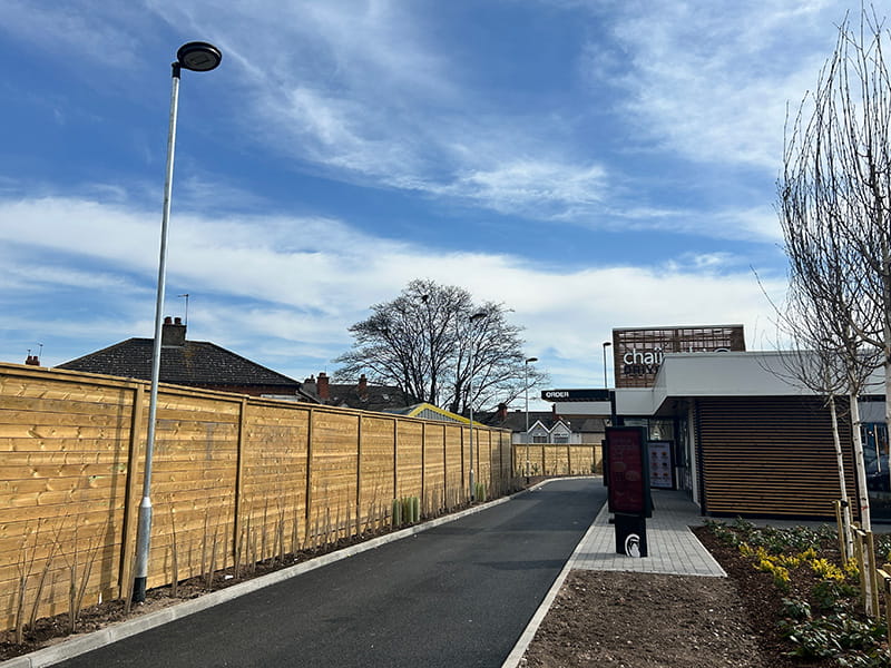 Wrong height acoustic fence