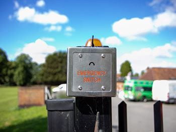 Emergency gate switch