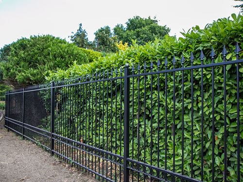 Decorative and secure metal railings