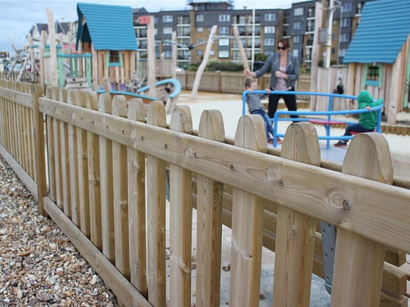 Playground fencing and gates