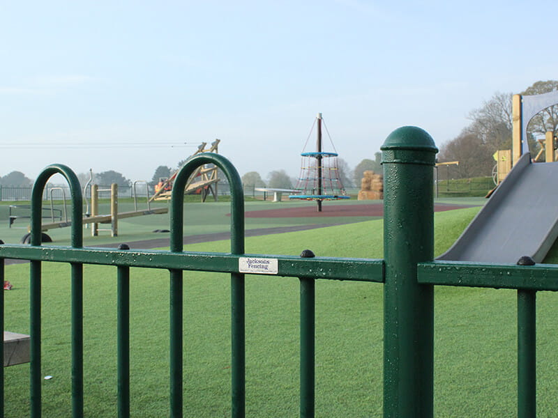 Playground fencing design