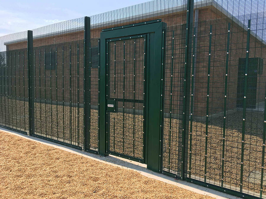 Battery Storage Sites High Security Fencing and Pedestrian Gate
