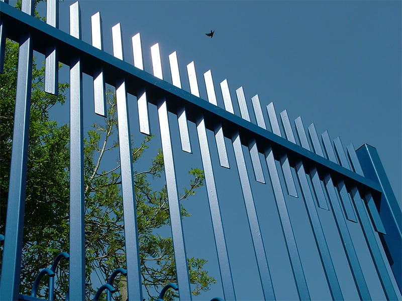 Vertical Bar Railings For Battery Storage Sites