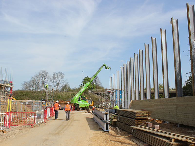 Acoustic fencing installation