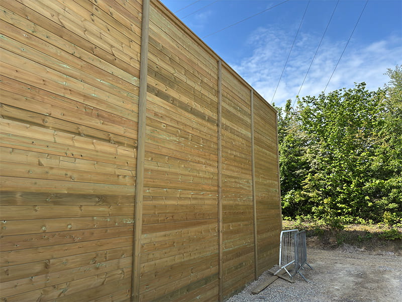 5m High Acoustic Barriers at Battery Energy Storage Site