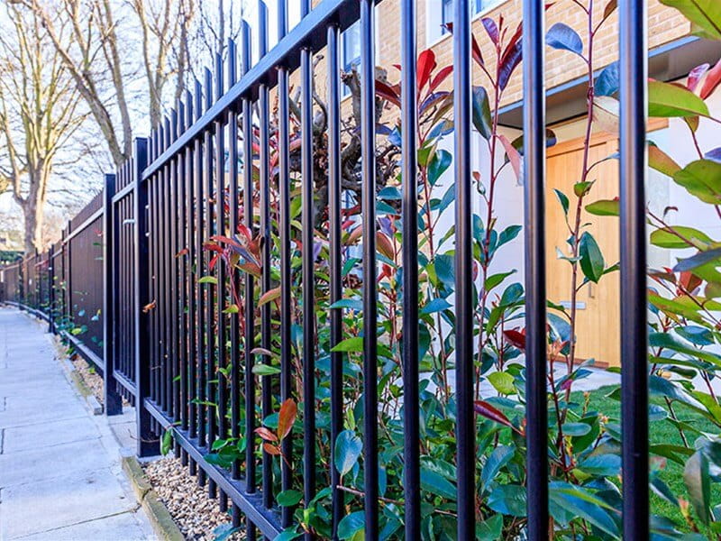 Black Barbican Imperial Fence at Ashchurch Villas