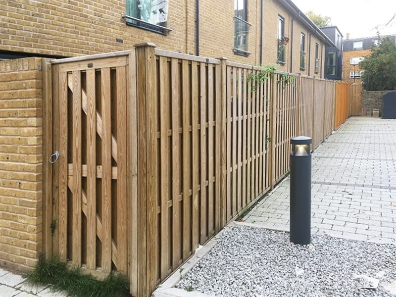 Hit and Miss Fencing Housing Estate