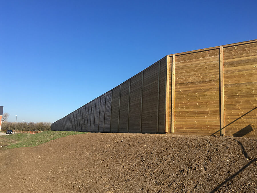 Acoustic fencing for housing