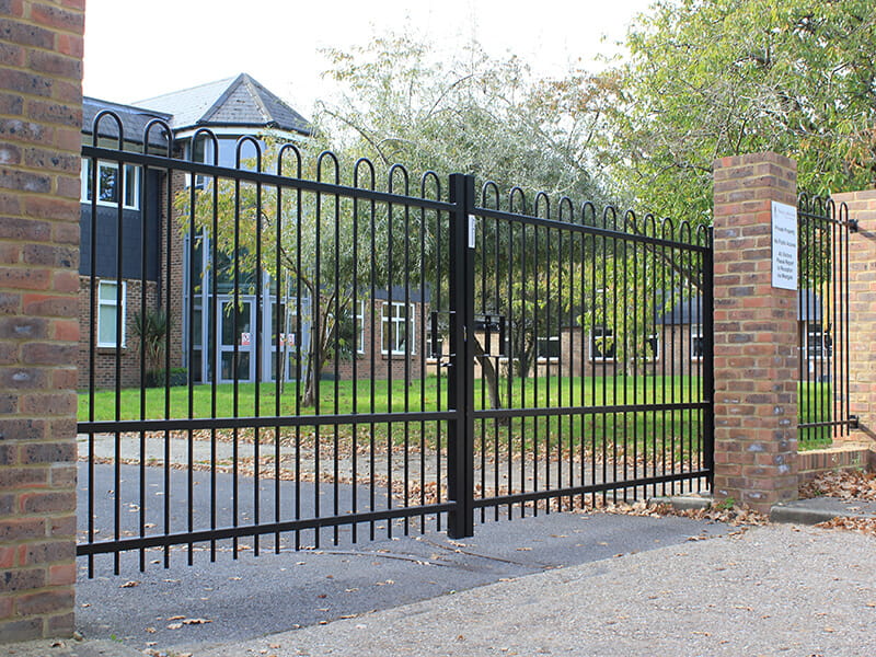 School entrance gate