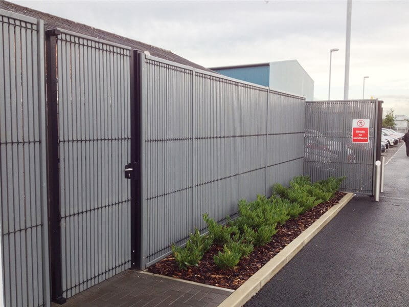 Timber and steel fencing