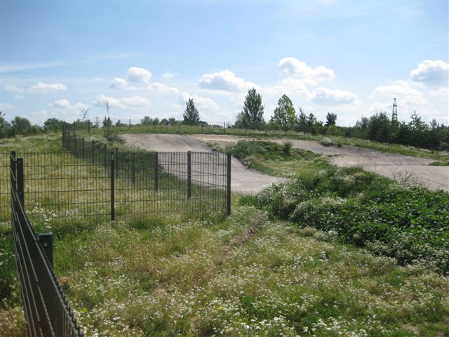 Green mesh fencing