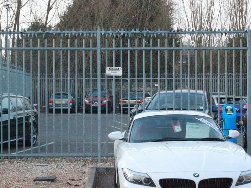 Security fencing with topping