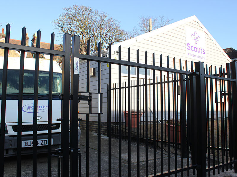 Commercial premises fencing