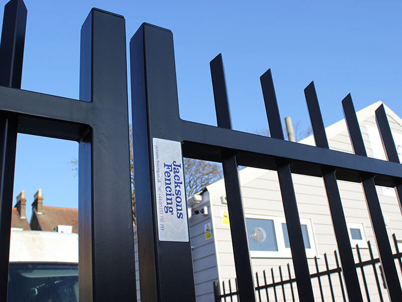 Metal security fencing