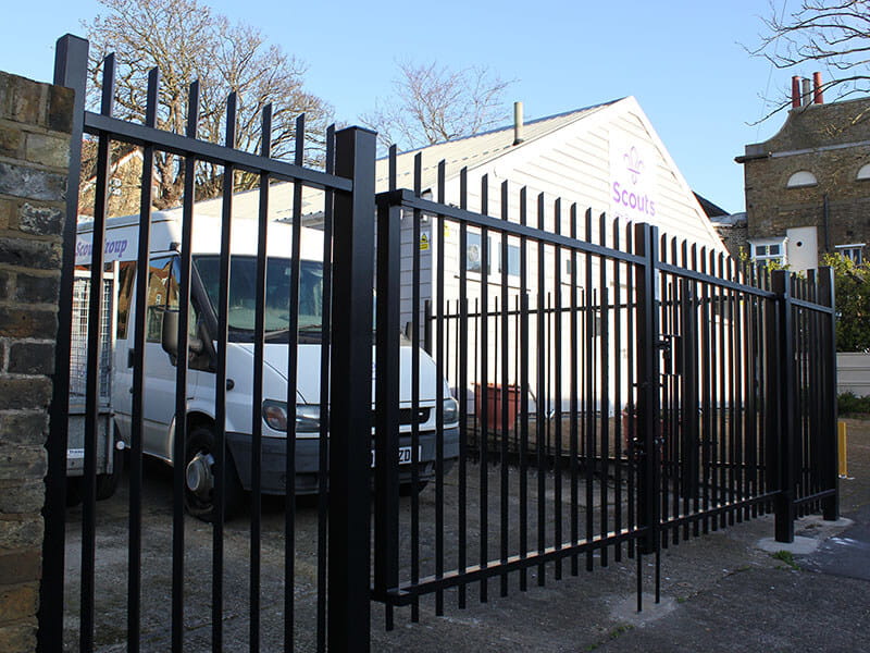 Steel security gate