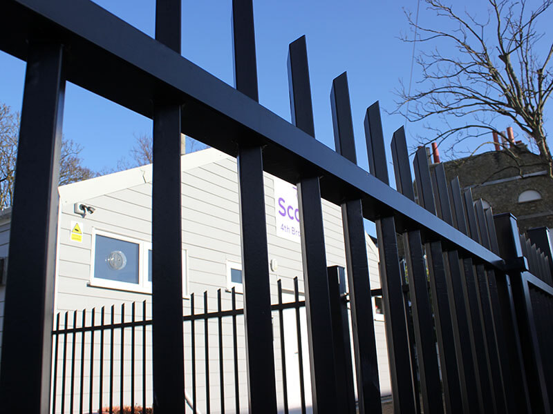 Vertical bar railings