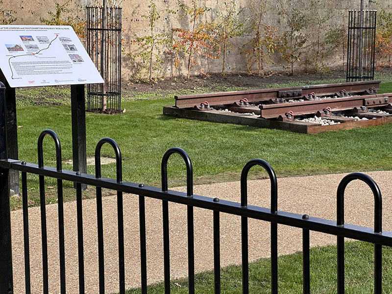 Steel railings