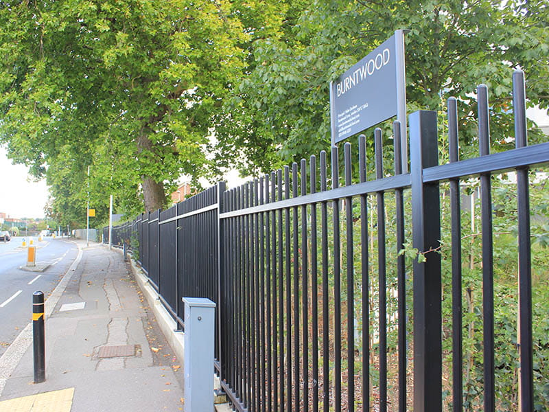 Steel vertical bar School Fencing