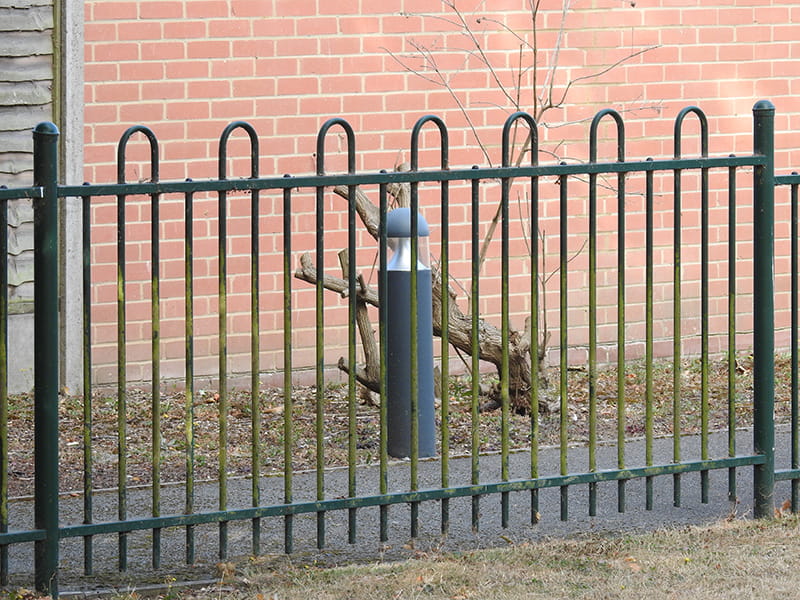 1.2m high bow top railings