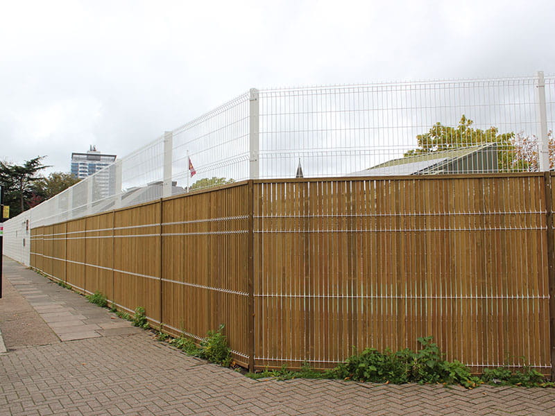 Fences around schools