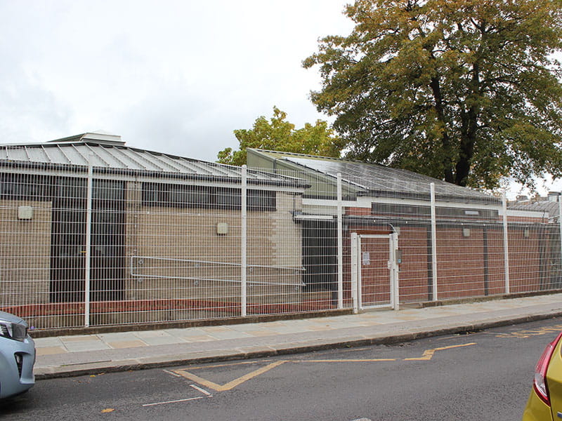 High visibility school fencing