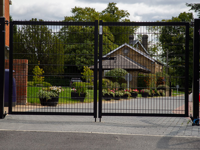 School entrance gate