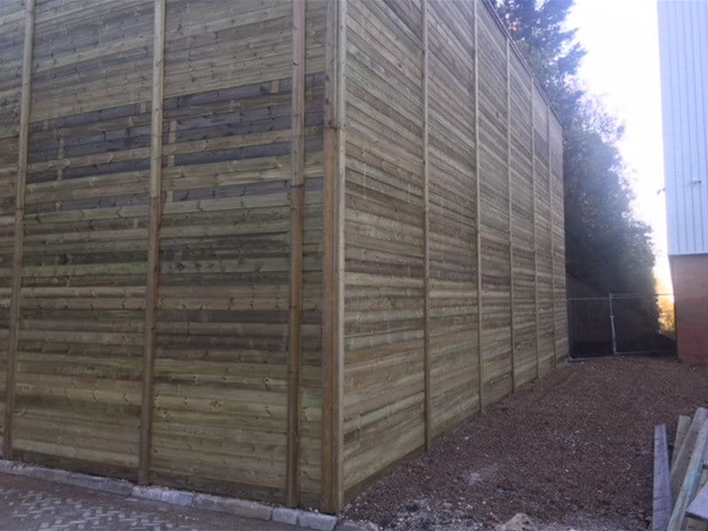 Reflective acoustic fencing