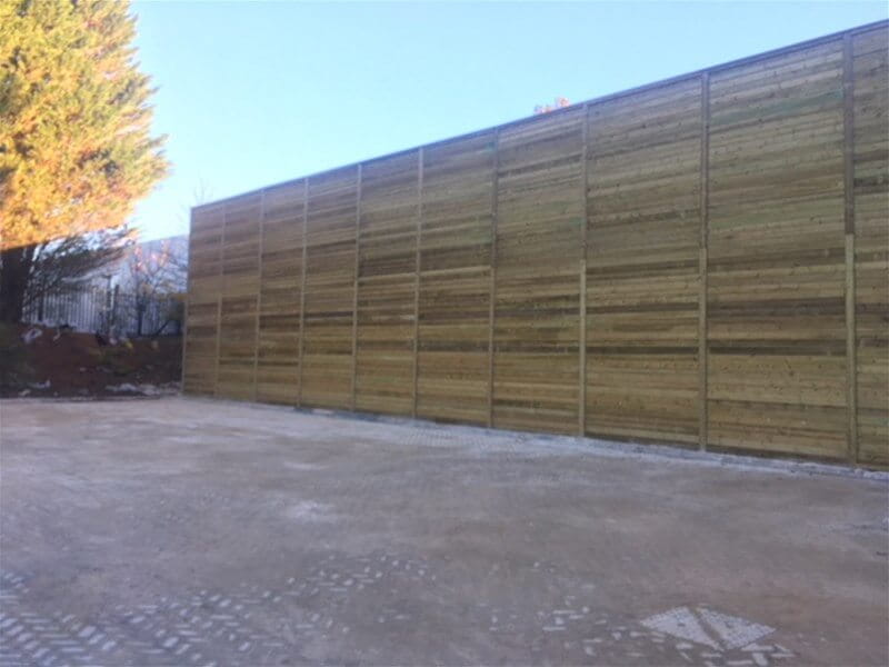 Timber acoustic fencing