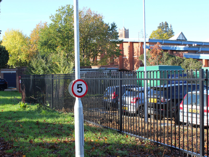 barbican with ball top