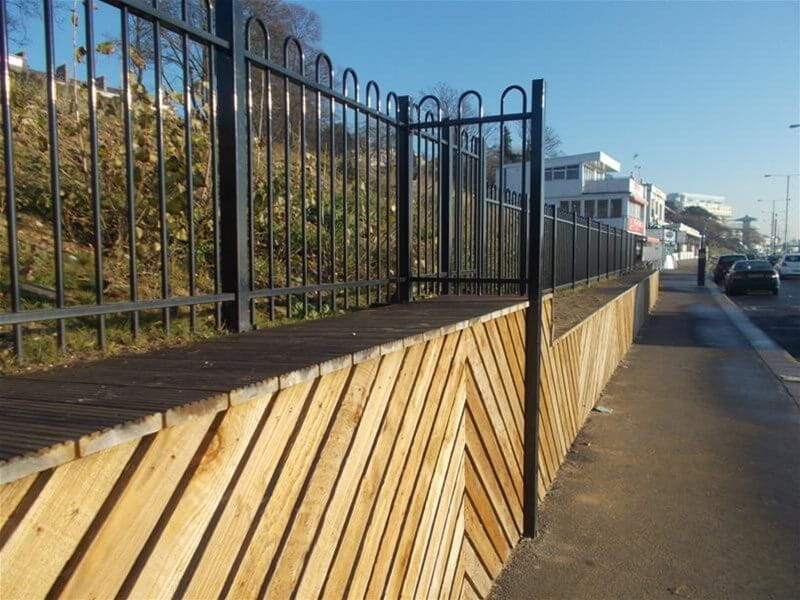 Marine coated fencing