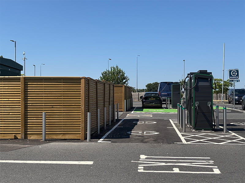 Fencing at Motorway Services