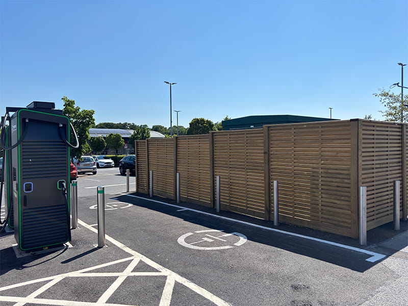 Fencing for Electric Vehicle Chargers