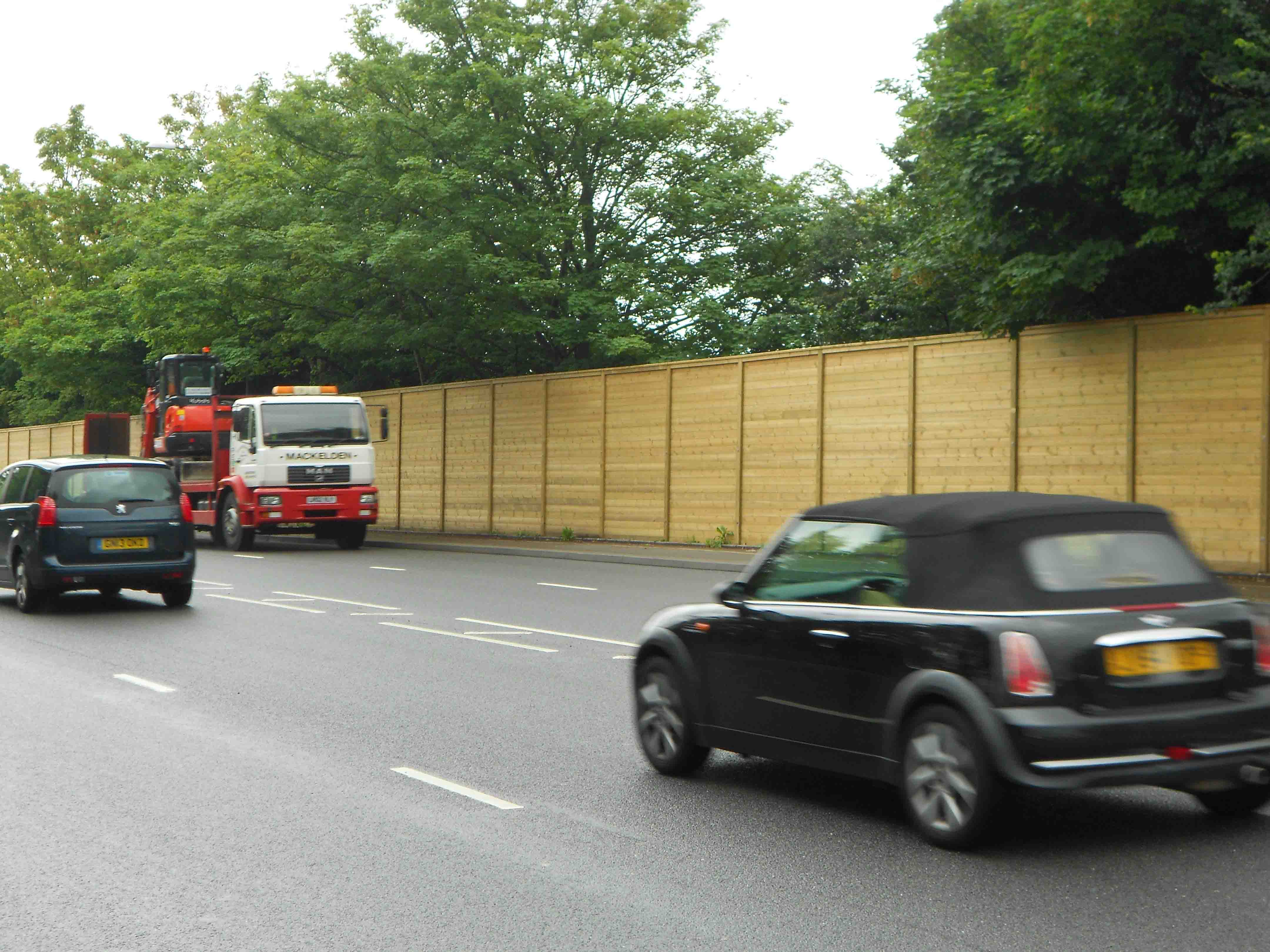 Timber acoustic fencing