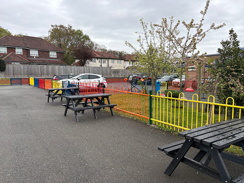 School car park fencing