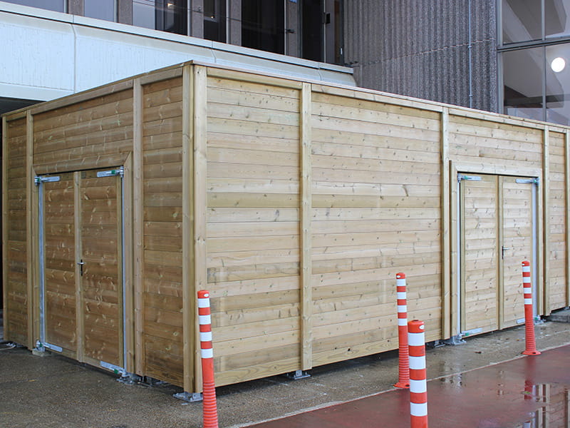 Acoustic barrier around HVAC