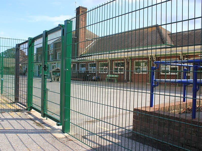 School playground fencing and gates