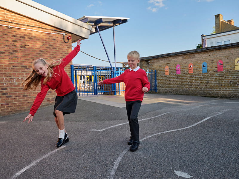School playground fencing