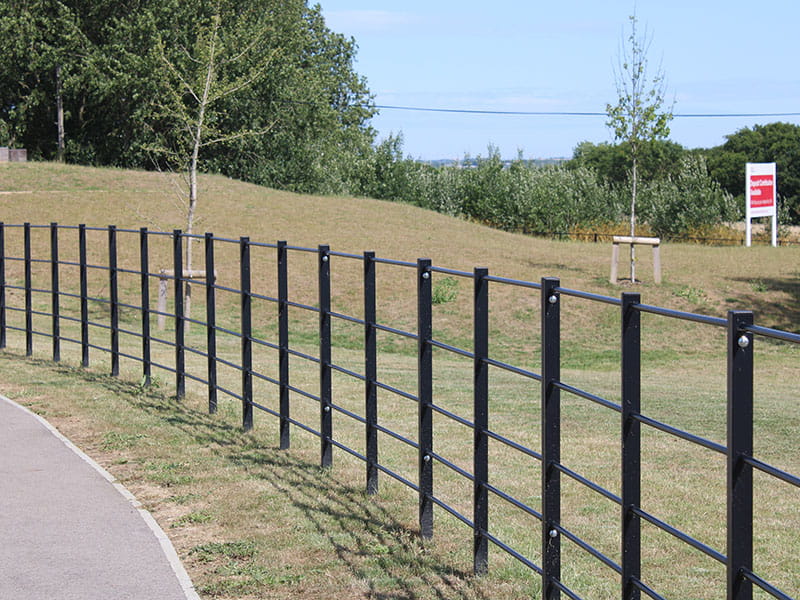 Housing development fencing