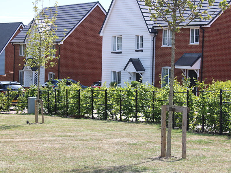 Metal railings