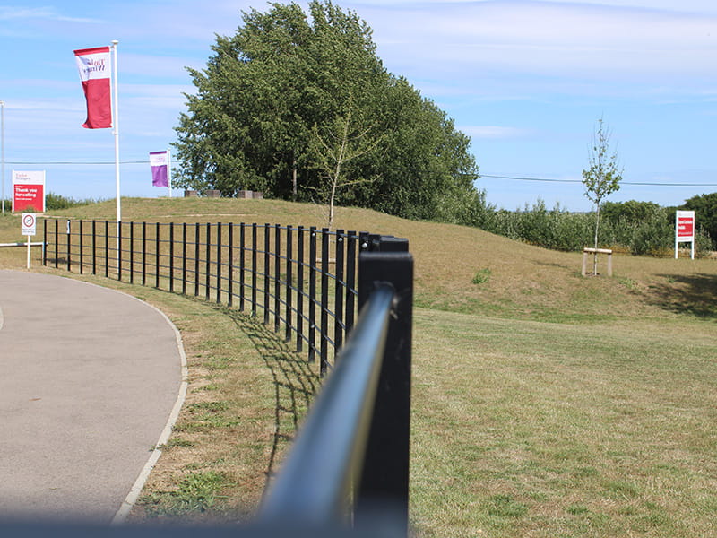 Steel estate railings
