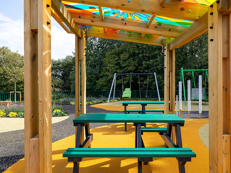 Safe playground fencing