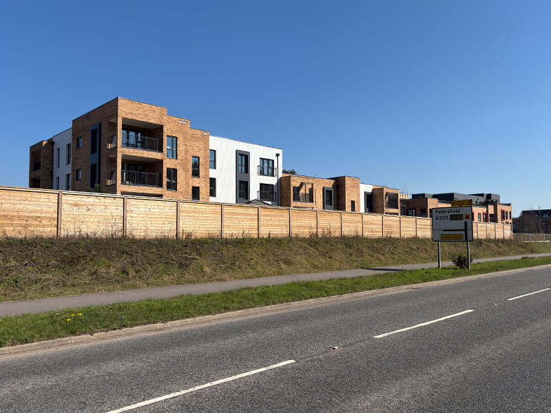 Acoustic barriers for busy road
